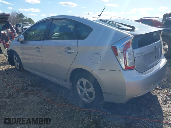 2013 Toyota Prius One with VIN JTDKN3DU4D5626877, listed as a IAAI auction lot 41731615 with 137,394 mi miles. Bid and sale history available at carsss.com. Image 3.