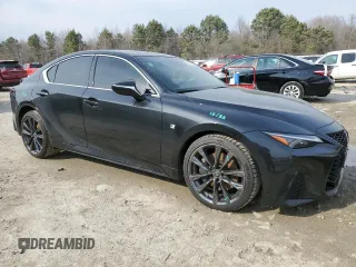 2022 Lexus IS 350 F Sport with VIN JTHGZ1E21N5026894, listed as a Copart auction lot 47077385 with 26,499 mi miles and Salvage title. Bid and sale history available at DreamBid. Image 4.