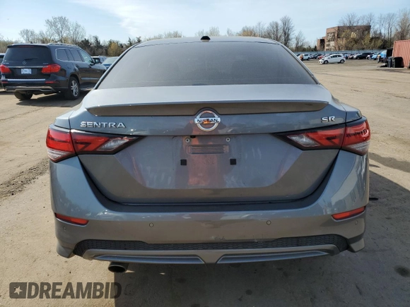 2020 Nissan Sentra SR with VIN 3N1AB8DV0LY228807, listed as a Copart auction lot 52566665 with 69,734 mi miles and Salvage Title. Bid and sale history available at DreamBid. Image 6.