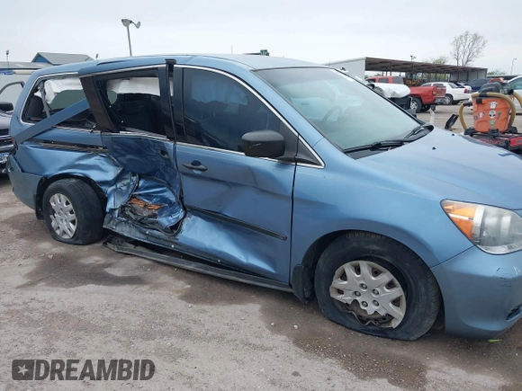 2010 Honda Odyssey LX with VIN 5FNRL3H21AB021724, listed as a IAAI auction lot 41930680 with 46,011 mi miles and . Bid and sale history available at DreamBid. Image 6.
