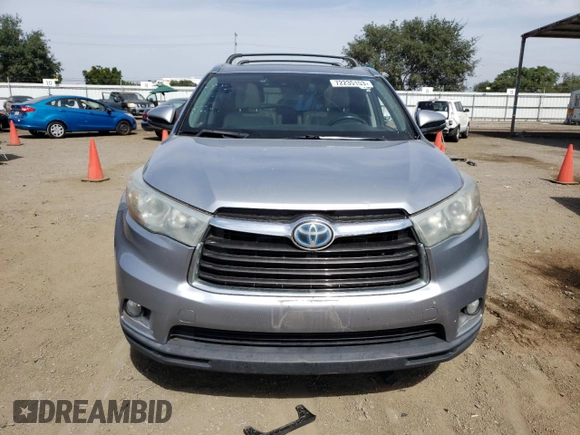 2015 Toyota Highlander Hybrid Limited with VIN 5TDDCRFH2FS013302, listed as a Copart auction lot 72235153 with 187,721 mi miles. Bid and sale history available at carsss.com. Image 5.