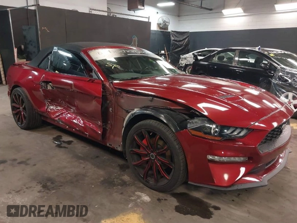 2019 Ford Mustang EcoBoost with VIN 1FATP8UH2K5205502, listed as a IAAI auction lot 41817355 with 42,789 mi miles and . Bid and sale history available at carsss.com. Image 1.