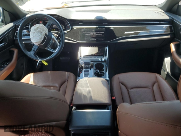 2022 Audi Q8 Premium Plus with VIN WA1EVBF18ND034572, listed as a Copart auction lot 57704485 with 28,246 mi miles and Salvage title. Bid and sale history available at DreamBid. Image 8.