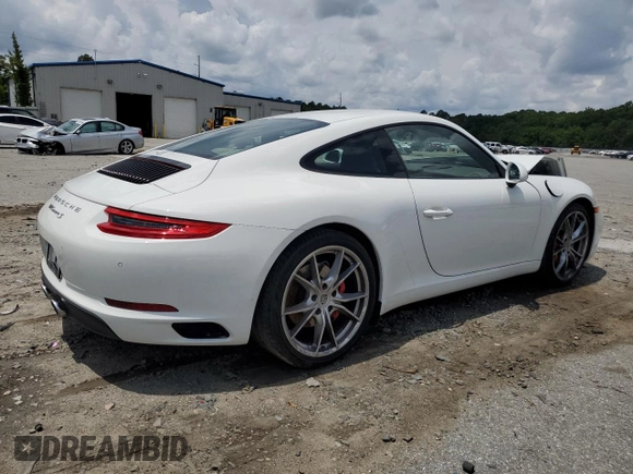 2019 Porsche 911 Carrera S with VIN WP0AB2A95KS114235, listed as a Copart auction lot 53480114 with 43,488 mi miles and Salvage Title. Bid and sale history available at DreamBid. Image 3.