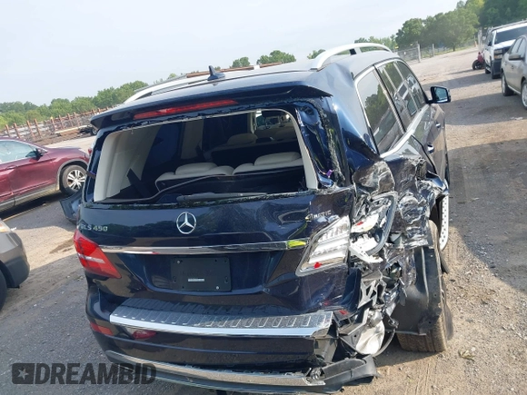 2019 Mercedes-Benz GLS 450 with VIN 4JGDF6EE1KB224162, listed as a IAAI auction lot 42298278 with 42,126 mi miles and . Bid and sale history available at DreamBid. Image 16.