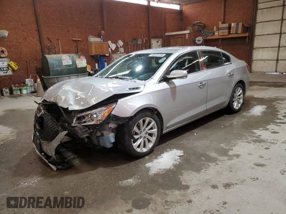 2015 Buick LaCrosse Leather with VIN 1G4GB5GR5FF282521, listed as a Copart auction lot 45970725 with 86,413 mi miles and Salvage Title. Bid and sale history available at DreamBid. Image 1.