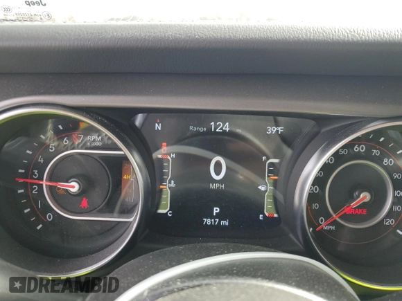 2022 Jeep Gladiator Rubicon с VIN 1C6JJTBG0NL163323, выставлен на аукционе Copart как лот 44919205 с пробегом 7 817 миль миль и Списание • Salvage title. История ставок и продаж доступна на DreamBid. Изображение 9.