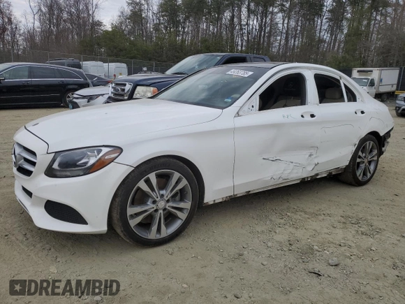 2015 Mercedes-Benz C 300 with VIN 55SWF4JB6FU056193, listed as a Copart auction lot 49263785 with 112,095 mi miles and Salvage Title. Bid and sale history available at DreamBid. Image 1.