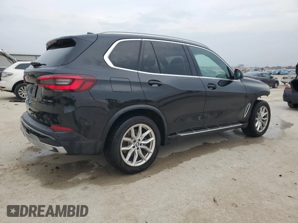 2023 BMW X5 sDrive40i with VIN 5UXCR4C04P9P36899, listed as a Copart auction lot 47231195 with 55,279 mi miles and Salvage Title. Bid and sale history available at carsss.com. Image 3.