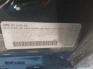 2013 Audi A4 Premium Plus z VIN WAUFFAFL4DN018801, wystawiony jako IAAI lot #42390841 z przebiegiem 151 010 mil mil oraz . Historia ofert i sprzedaży dostępna na DreamBid. Obrazek 9.