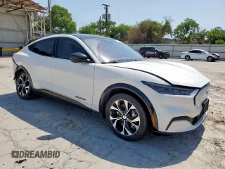 2021 Ford Mustang Mach-E Premium with VIN 3FMTK3SU0MMA55958, listed as a Copart auction lot 58714065 with 30,634 mi miles and Salvage title. Bid and sale history available at DreamBid. Image 4.