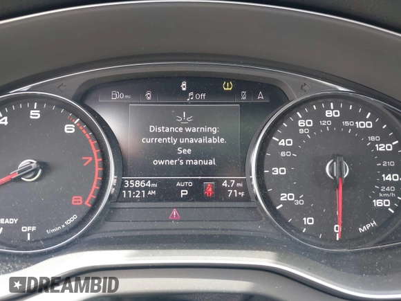 2023 Audi Q5 S line Premium with VIN WA1GAAFY8P2034467, listed as a IAAI auction lot 42188731 with 35,864 mi miles and . Bid and sale history available at DreamBid. Image 7.