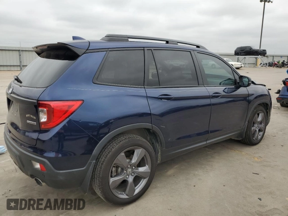 2019 Honda Passport Touring z VIN 5FNYF7H97KB000093, wystawiony jako Copart lot #78888424 z przebiegiem 41 742 mil mil oraz Szkoda całkowita • Salvage title. Historia ofert i sprzedaży dostępna na DreamBid. Obrazek 3.