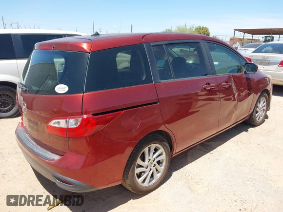 2012 Mazda 5 Sport with VIN JM1CW2BL4C0132956, listed as a IAAI auction lot 42087030 with 158,775 mi miles and . Bid and sale history available at DreamBid. Image 4.