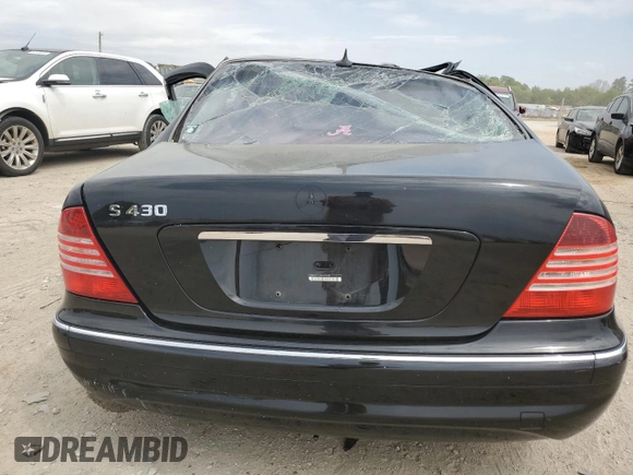 2004 Mercedes-Benz S-Class 4.3L with VIN WDBNG70J94A416694, listed as a Copart auction lot 49502154 with 0 mi miles and Salvage Title. Bid and sale history available at carsss.com. Image 6.