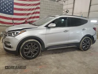 2018 Hyundai Santa Fe Ultimate z VIN 5XYZW4LA5JG528372, wystawiony jako Copart lot #43016995 z przebiegiem 95 832 mil mil oraz Szkoda całkowita • Salvage title. Historia ofert i sprzedaży dostępna na DreamBid. Obrazek 1.