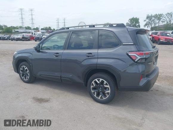 2025 Subaru Forester Premium z VIN JF2SLDDC4SH451241, wystawiony jako IAAI lot #42256273 z przebiegiem 3 108 mil mil oraz . Historia ofert i sprzedaży dostępna na DreamBid. Obrazek 3.