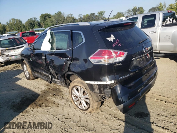 2016 Nissan Rogue SV with VIN KNMAT2MV5GP693601, listed as a Copart auction lot 68854134 with 161,384 mi miles and Salvage Title. Bid and sale history available at DreamBid. Image 2.