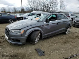 2015 Audi A3 2.0T Premium Plus with VIN WAUEFGFF7F1133637, listed as a Copart auction lot 50664065 with 0 mi miles and Salvage Title. Bid and sale history available at carsss.com. Image 1.
