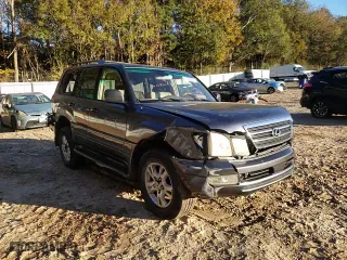 2005 Lexus LX 470 with VIN JTJHT00W453555101, listed as a Copart auction lot 81062804 with 204,099 mi miles and Salvage Title. Bid and sale history available at carsss.com. Image 12.
