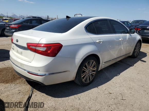 2015 Kia Cadenza Premium with VIN KNALN4D76F5195351, listed as a Copart auction lot 72582884 with 154,080 mi miles and Salvage Title. Bid and sale history available at carsss.com. Image 3.
