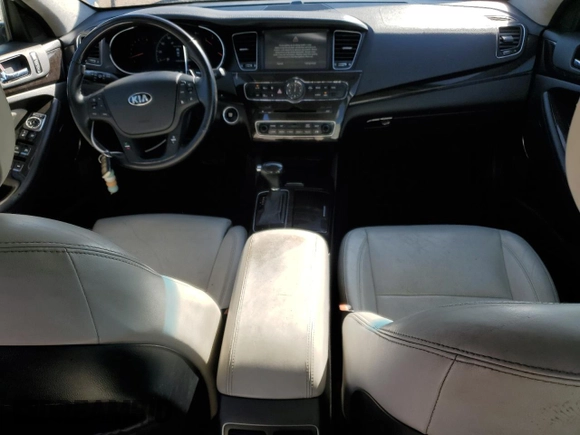 2015 Kia Cadenza Limited with VIN KNALN4D78F5172928, listed as a Copart auction lot 75952444 with 124,572 mi miles and Salvage Title. Bid and sale history available at carsss.com. Image 8.