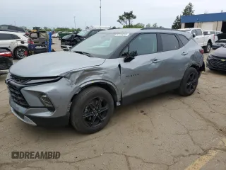 2023 Chevrolet Blazer LT with VIN 3GNKBCR43PS233892, listed as a Copart auction lot 57329245 with 28,223 mi miles and Non repairable. Bid and sale history available at DreamBid. Image 1.