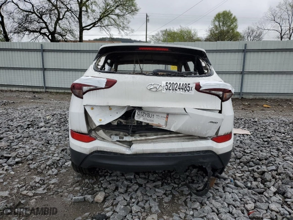 2018 Hyundai Tucson SEL with VIN KM8J3CA42JU737690, listed as a Copart auction lot 52024485 with 0 mi miles and Non Repairable. Bid and sale history available at carsss.com. Image 6.