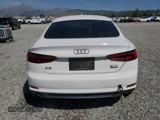 2018 Audi A5 Sportback Premium Plus with VIN WAUENCF54JA008249, listed as a Copart auction lot 52635355 with 138,584 mi miles and Salvage Title. Bid and sale history available at DreamBid. Image 6.
