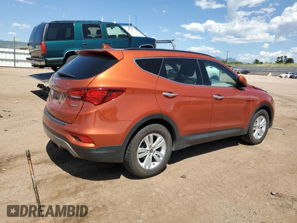 2017 Hyundai Santa Fe 2.4L with VIN 5XYZU3LB7HG386173, listed as a Copart auction lot 62022945 with 140,089 mi miles and Salvage title. Bid and sale history available at DreamBid. Image 3.