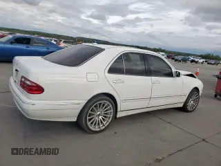 2001 Mercedes-Benz E-Class with VIN WDBJF65J71B292564, listed as a Copart auction lot 50943995 with 120,843 mi miles and Clean Title. Bid and sale history available at carsss.com. Image 3.