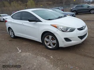 2012 Hyundai Elantra GLS with VIN 5NPDH4AE6CH126222, listed as a IAAI auction lot 41931190 with 210,205 mi miles. Bid and sale history available at carsss.com. Image 1.