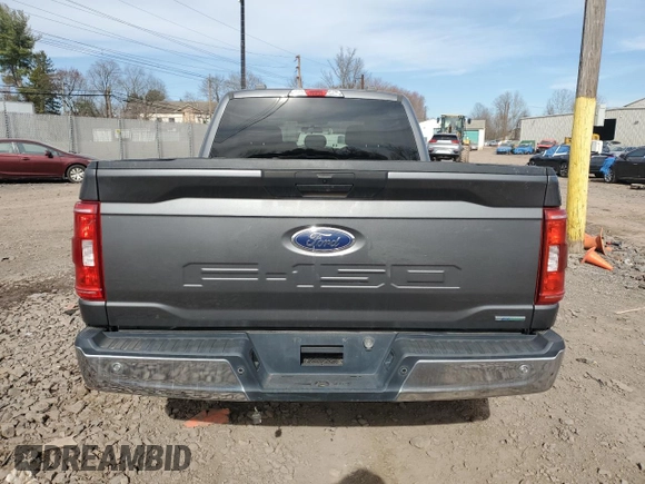 2021 Ford F-150 XL with VIN 1FTFW1E82MKD75282, listed as a Copart auction lot 49399925 with 39,244 mi miles and Salvage Title. Bid and sale history available at carsss.com. Image 6.