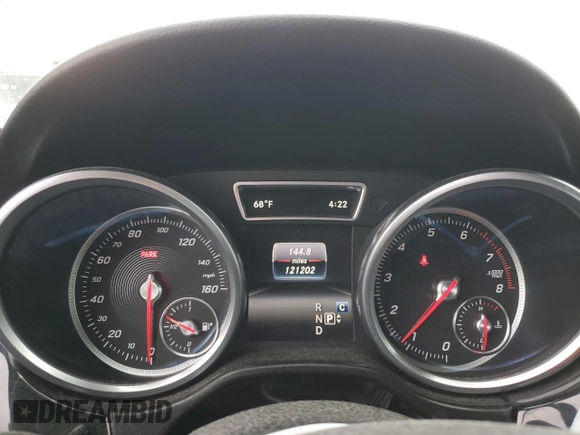 2017 Mercedes-Benz GLE 350 with VIN 4JGDA5JB2HA923657, listed as a Copart auction lot 46997685 with 121,202 mi miles and Salvage title. Bid and sale history available at DreamBid. Image 9.