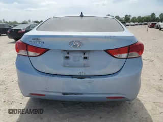 2013 Hyundai Elantra Limited with VIN KMHDH4AE3DU773485, listed as a Copart auction lot 53815265 with Not Provided miles and Salvage Title. Bid and sale history available at DreamBid. Image 6.
