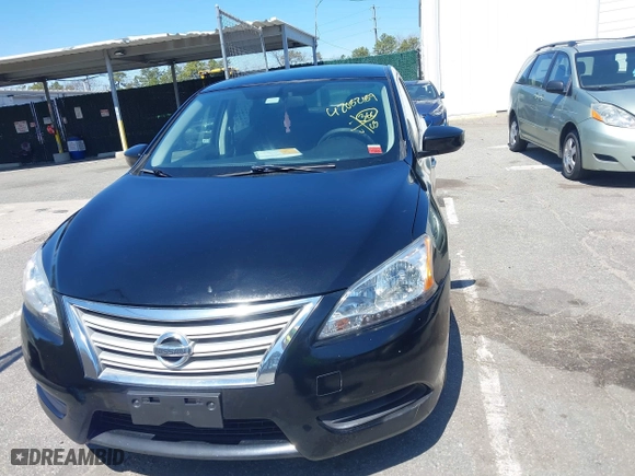 2015 Nissan Sentra S with VIN 3N1AB7AP5FY333069, listed as a IAAI auction lot 42082189 with 100,157 mi miles. Bid and sale history available at carsss.com. Image 6.