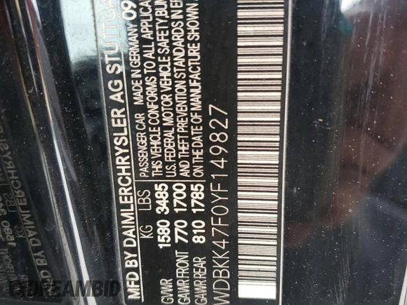 2000 Mercedes-Benz SLK 230 Kompressor with VIN WDBKK47F0YF149827, listed as a Copart auction lot 62524515 with 62,005 mi miles and Salvage title. Bid and sale history available at DreamBid. Image 12.