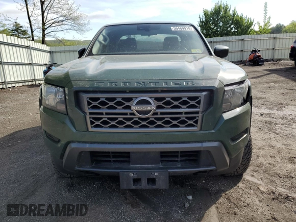2022 Nissan Frontier Pro-4X with VIN 1N6ED1EK4NN687307, listed as a Copart auction lot 56489915 with 24,007 mi miles and Salvage title. Bid and sale history available at DreamBid. Image 5.