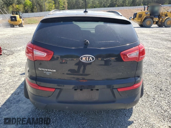2011 Kia Sportage LX with VIN KNDPB3A29B7153383, listed as a Copart auction lot 52118075 with 191,742 mi miles and Salvage Title. Bid and sale history available at carsss.com. Image 6.