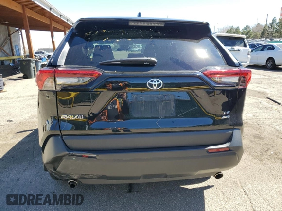 2023 Toyota RAV4 LE with VIN 2T3F1RFV8PW386641, listed as a Copart auction lot 50615355 with 48,455 mi miles and Salvage Title. Bid and sale history available at carsss.com. Image 6.