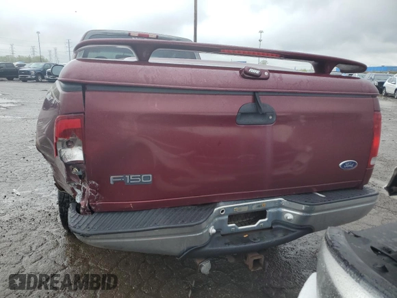 1998 Ford F-150 with VIN 1FTZX1761WNB66851, listed as a Copart auction lot 55464455 with 92,036 mi miles and Clean title. Bid and sale history available at DreamBid. Image 6.