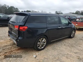 2016 Kia Sedona SX-L with VIN KNDME5C12G6118059, listed as a Copart auction lot 47723945 with 177,391 mi miles and Salvage Title. Bid and sale history available at carsss.com. Image 3.