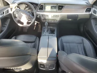 2015 Hyundai Genesis 5.0L with VIN KMHGN4JF0FU072937, listed as a Copart auction lot 47701725 with 57,081 mi miles and Salvage Title. Bid and sale history available at carsss.com. Image 8.