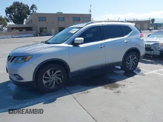2015 Nissan Rogue SL with VIN 5N1AT2MV5FC865790, listed as a IAAI auction lot 42140295 with 127,782 mi miles. Bid and sale history available at carsss.com. Image 2.