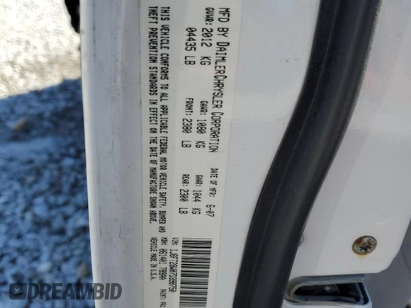 2007 Jeep Patriot Sport with VIN 1J8FT28W07D398750, listed as a Copart auction lot 44977885 with 212,185 mi miles and Non Repairable. Bid and sale history available at DreamBid. Image 13.