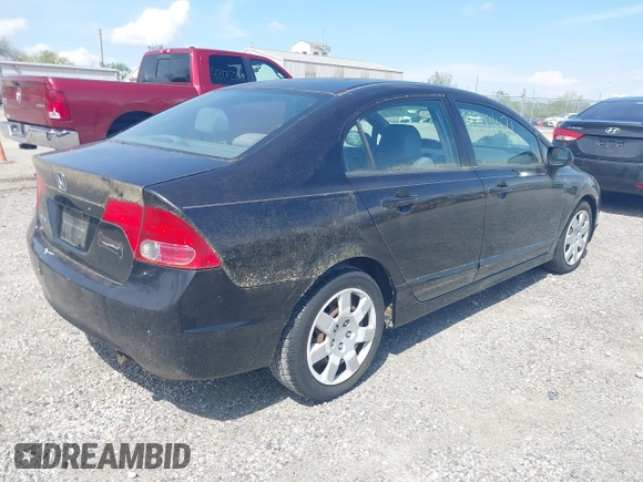 2008 Honda Civic LX with VIN 2HGFA16578H302538, listed as a IAAI auction lot 42091026 with 170,050 mi miles and . Bid and sale history available at DreamBid. Image 4.