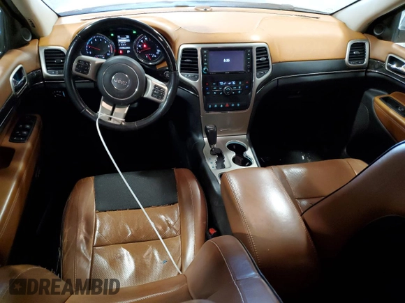 2012 Jeep Grand Cherokee Overland with VIN 1C4RJECT5CC277561, listed as a Copart auction lot 46573825 with 157,788 mi miles and Salvage Title. Bid and sale history available at carsss.com. Image 8.