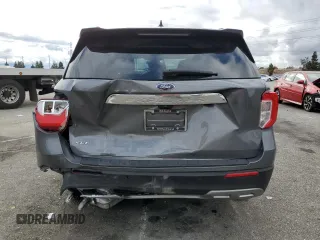 2023 Ford Explorer XLT with VIN 1FMSK7DH6PGA12033, listed as a Copart auction lot 44444865 with 27,826 mi miles and Salvage Title. Bid and sale history available at carsss.com. Image 6.