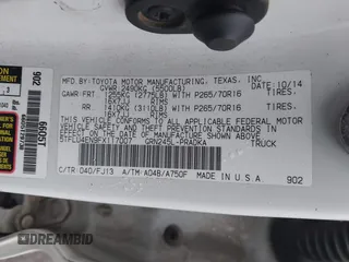 2015 Toyota Tacoma with VIN 5TFLU4EN9FX117007, listed as a IAAI auction lot 42358678 with 158,105 mi miles and . Bid and sale history available at DreamBid. Image 9.
