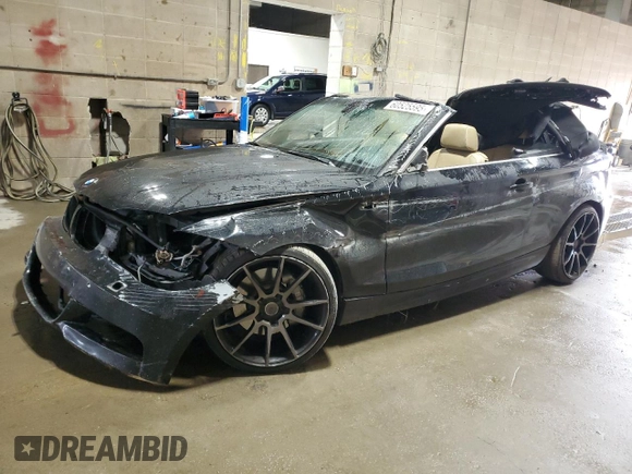 2013 BMW 1 Series 135i with VIN WBAUN7C5XDVM26903, listed as a Copart auction lot 60525595 with 219,810 mi miles and Salvage title. Bid and sale history available at DreamBid. Image 1.
